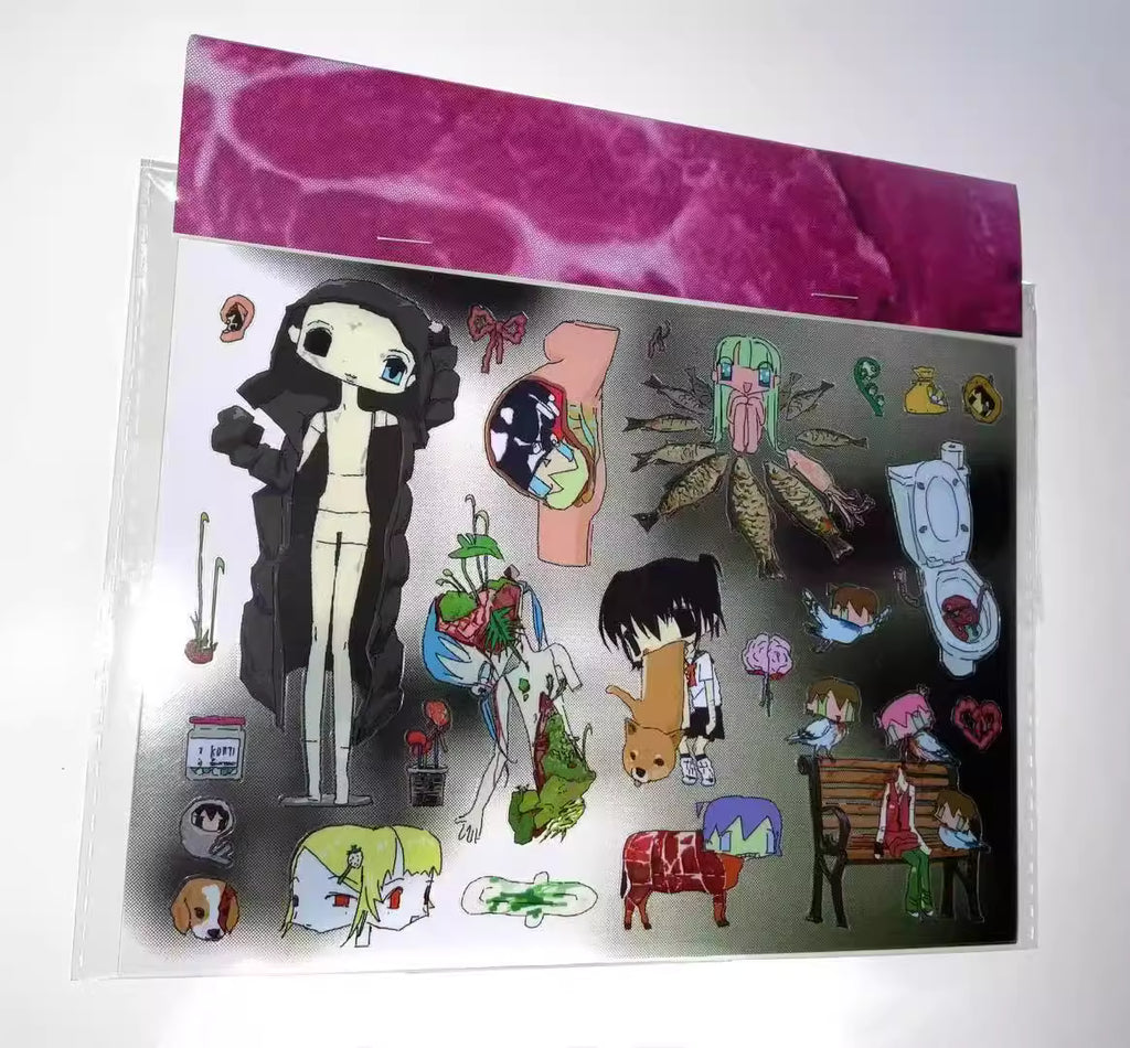 Pipoo Weirdcore Anatomy Stickers