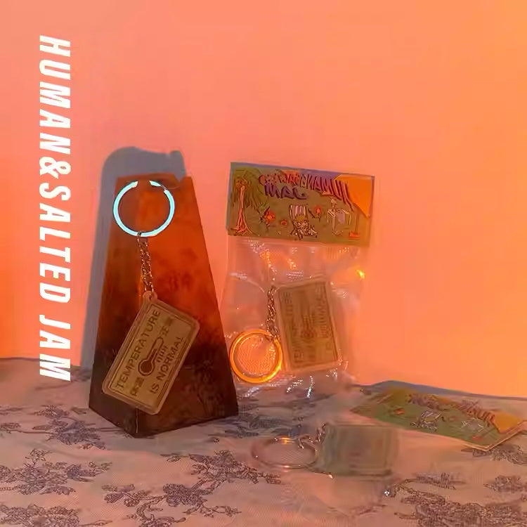 Human & Salted Jam Normal Temperature Keychain