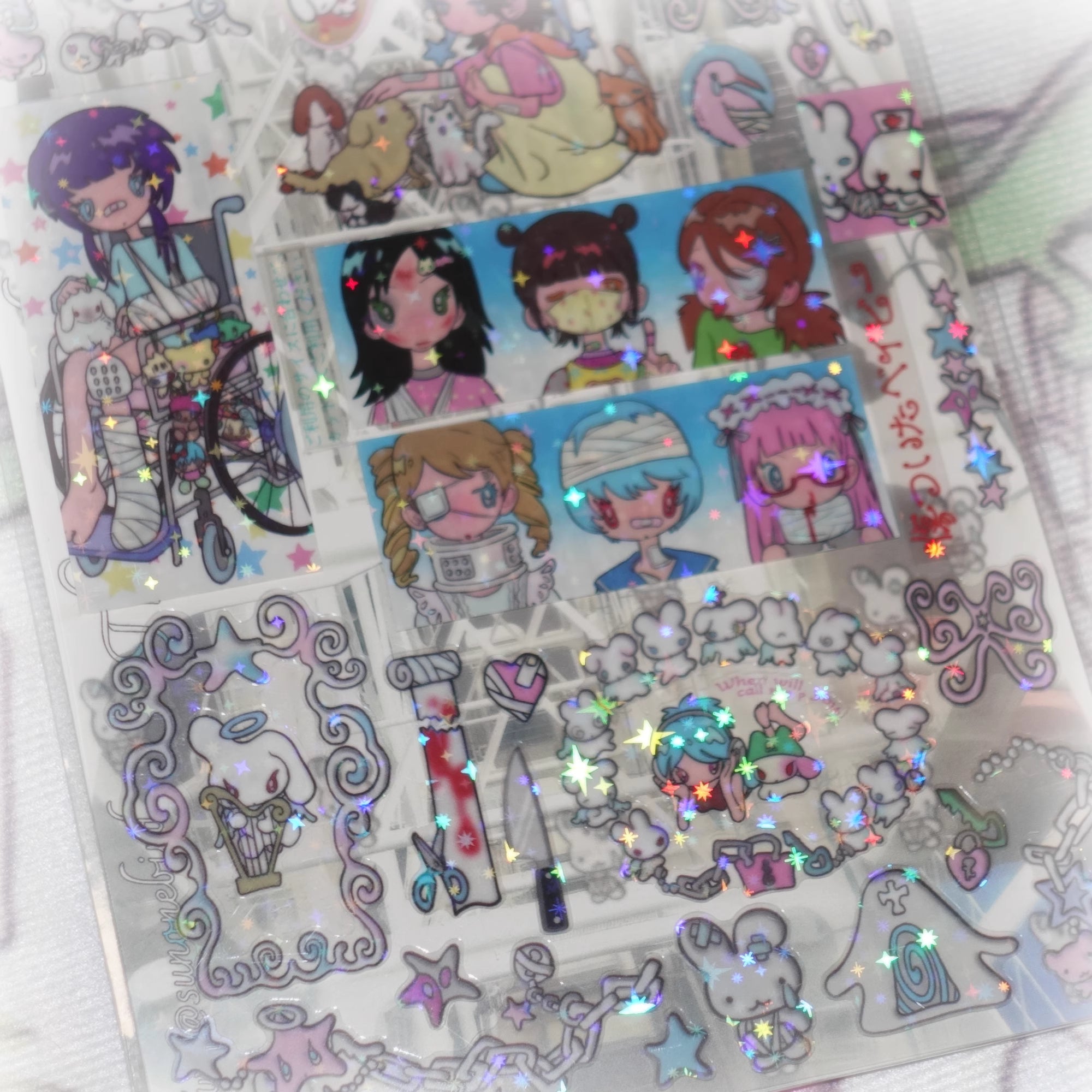 Sunonebird The Injured Baby Stickers