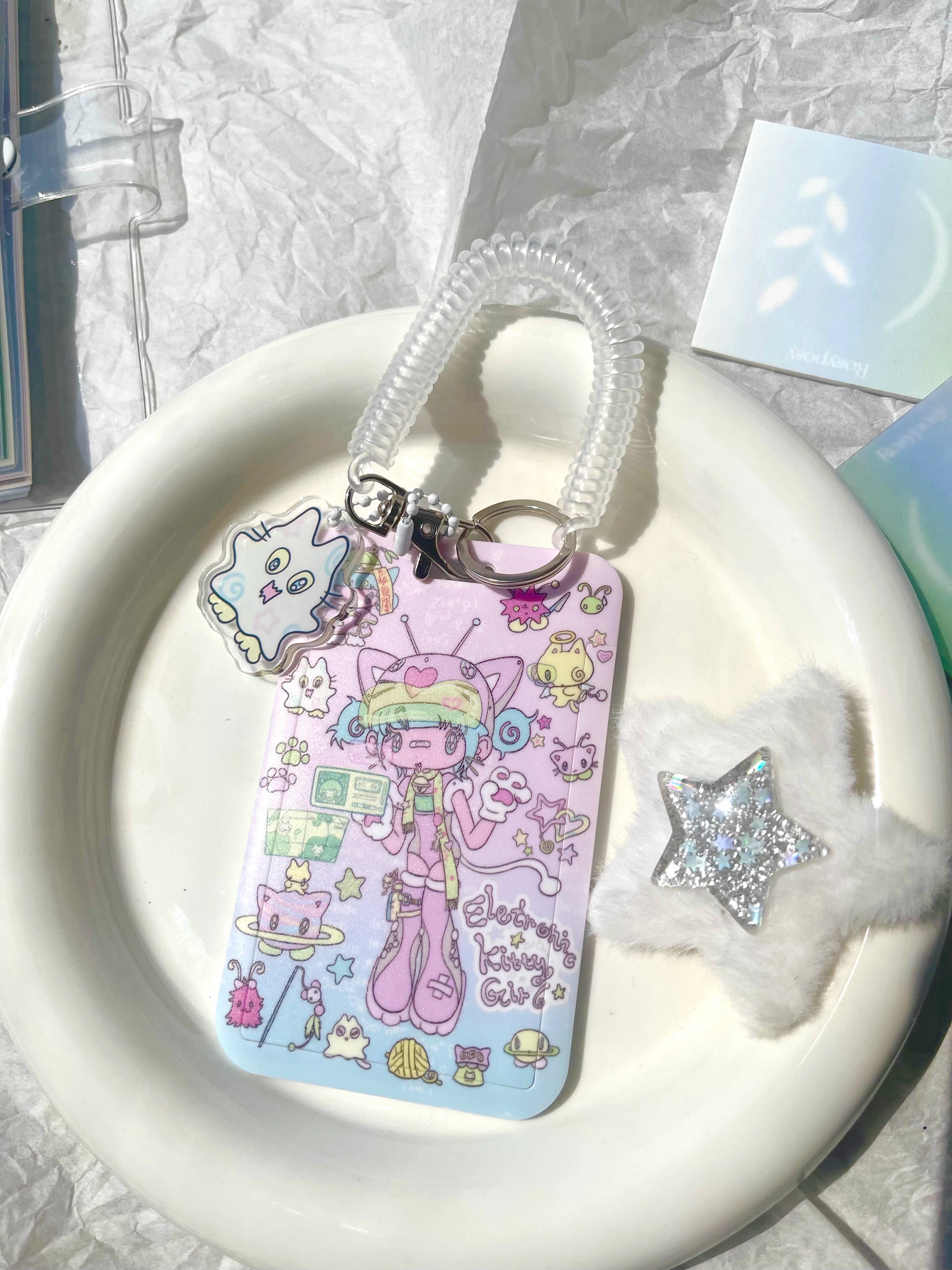 Sunonebird Cyber Kitty Girl Card Case