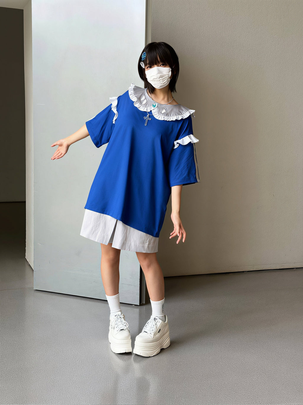 Pipoo Sweet Mist Collar Dress
