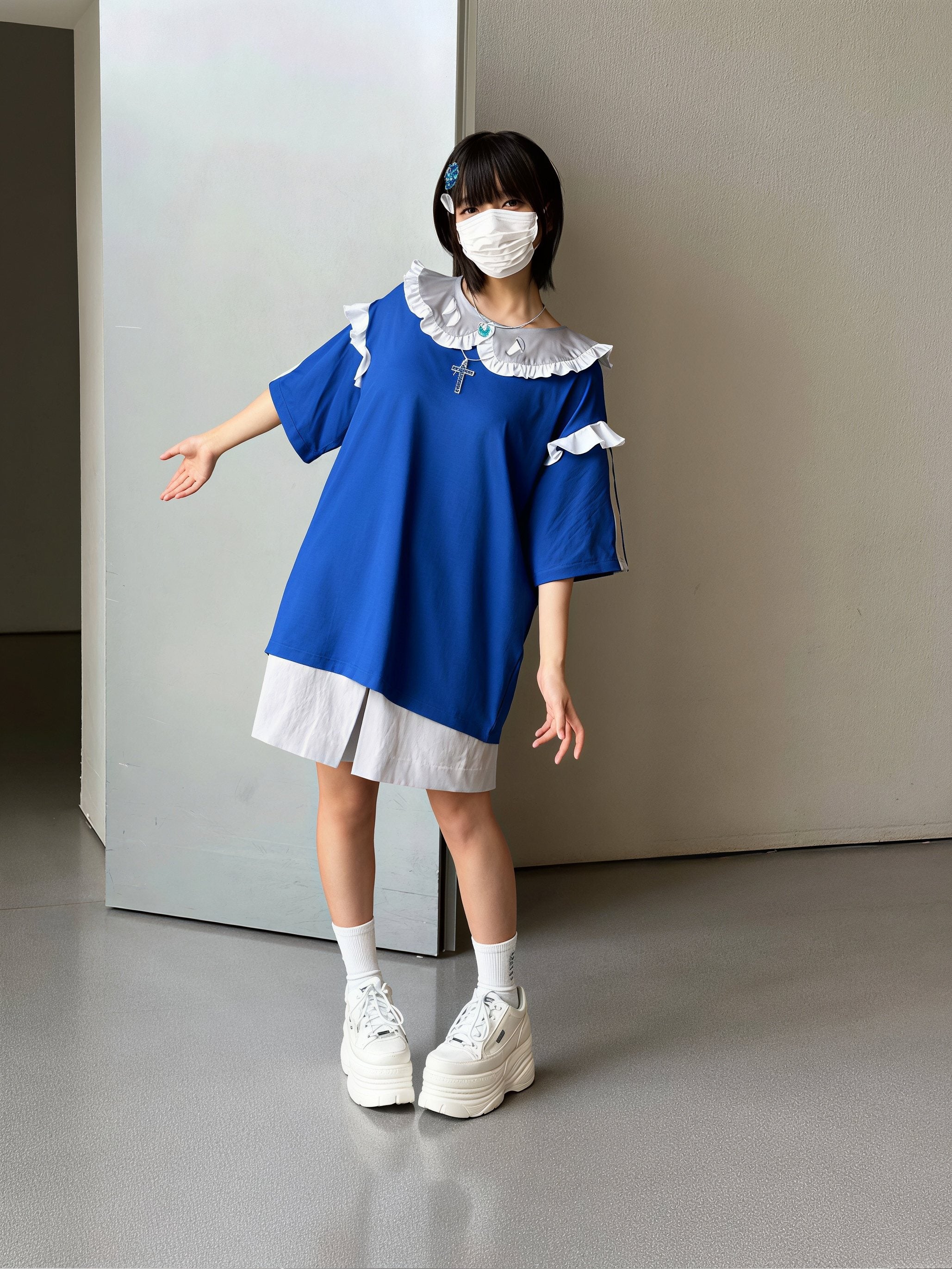 Pipoo Sweet Mist Collar Dress