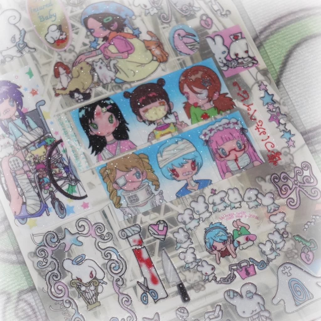 Sunonebird The Injured Baby Stickers