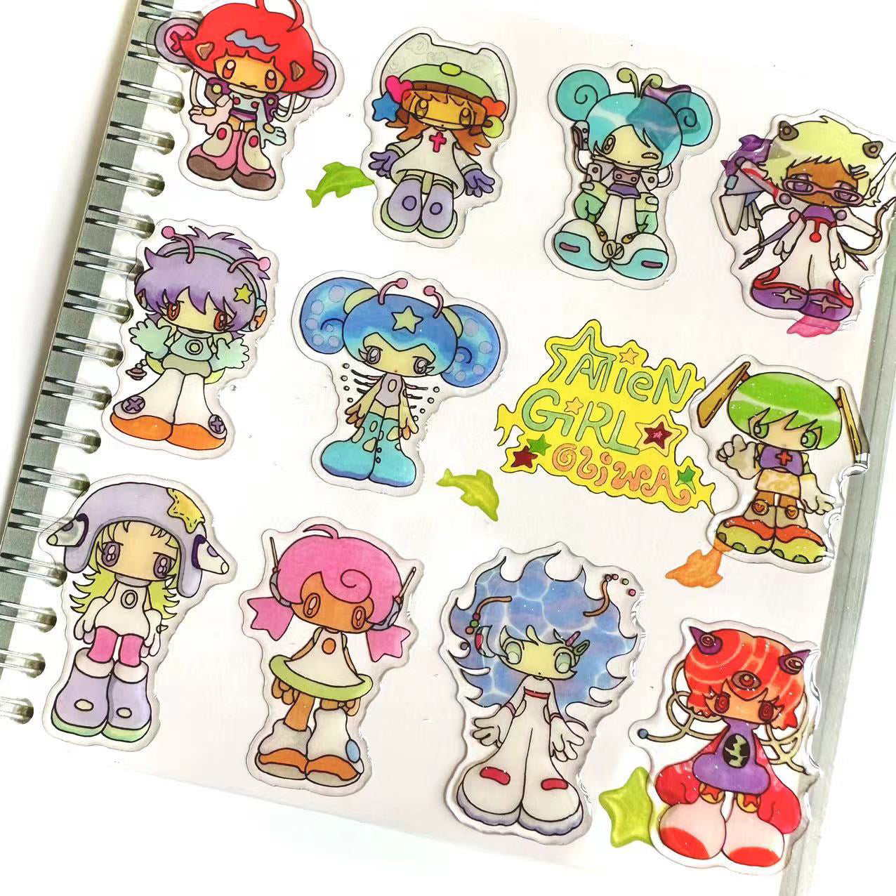 Oliwa My Alien Girls Stickers