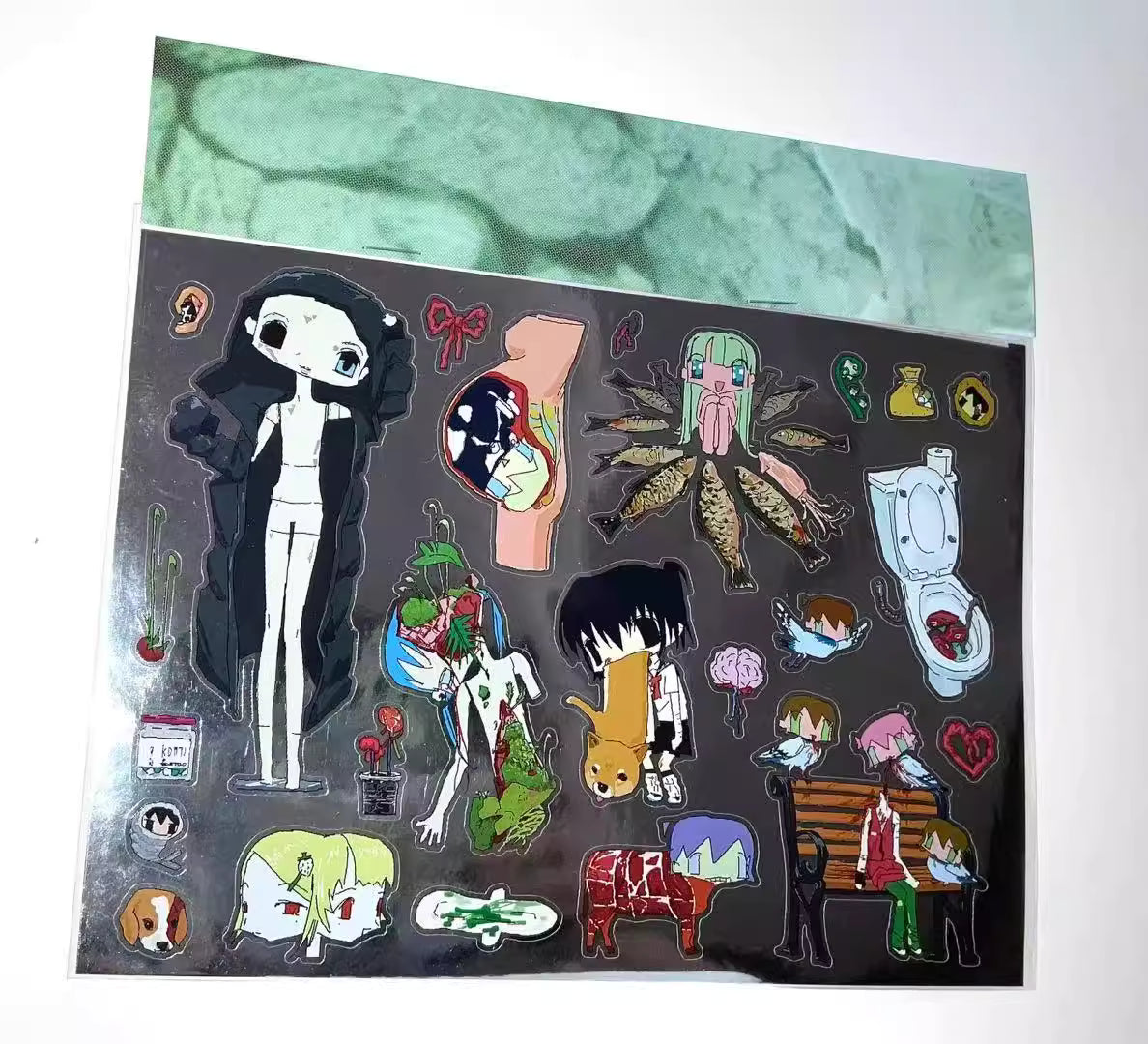 Pipoo Weirdcore Anatomy Stickers