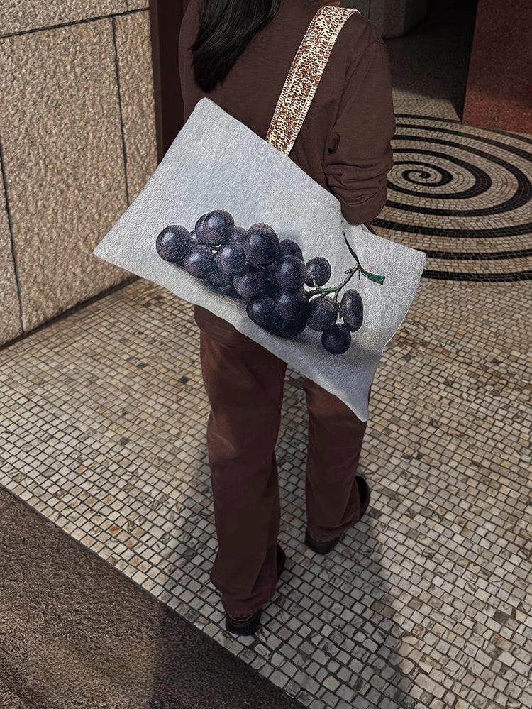 SoftServe Vintage Grape Art Tote