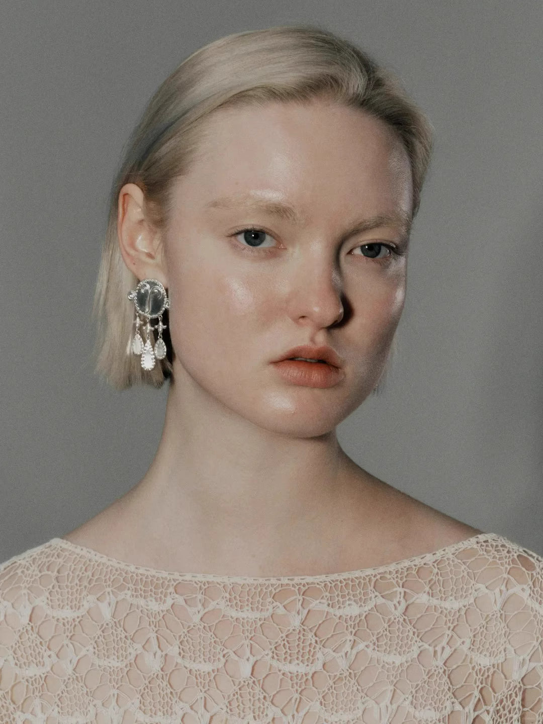 SALE E PEPE Round Face Drop Earrings