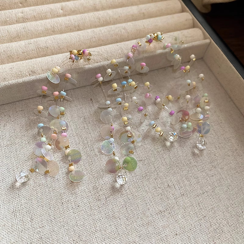 Candy Bead Dangle Earrings