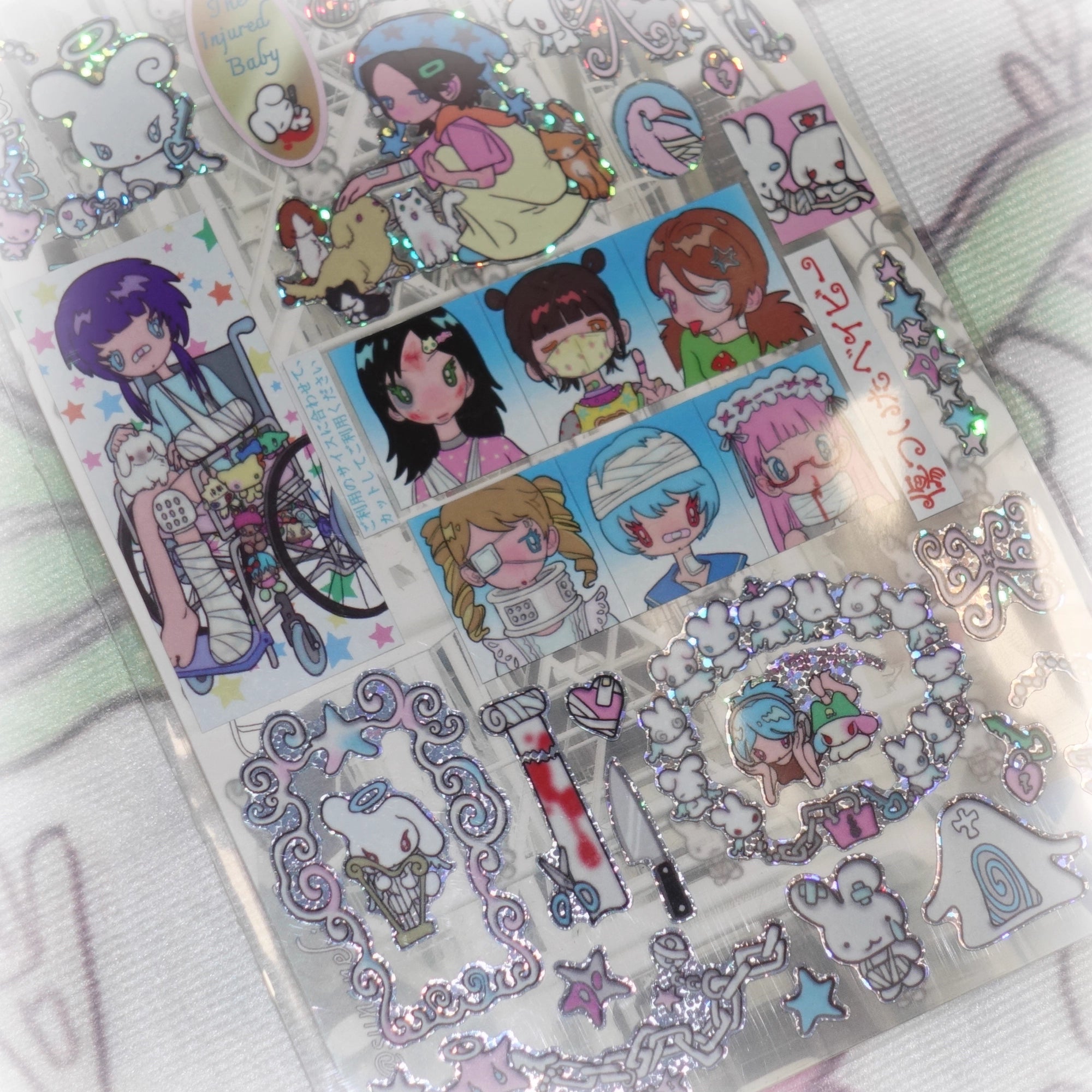 Sunonebird The Injured Baby Stickers