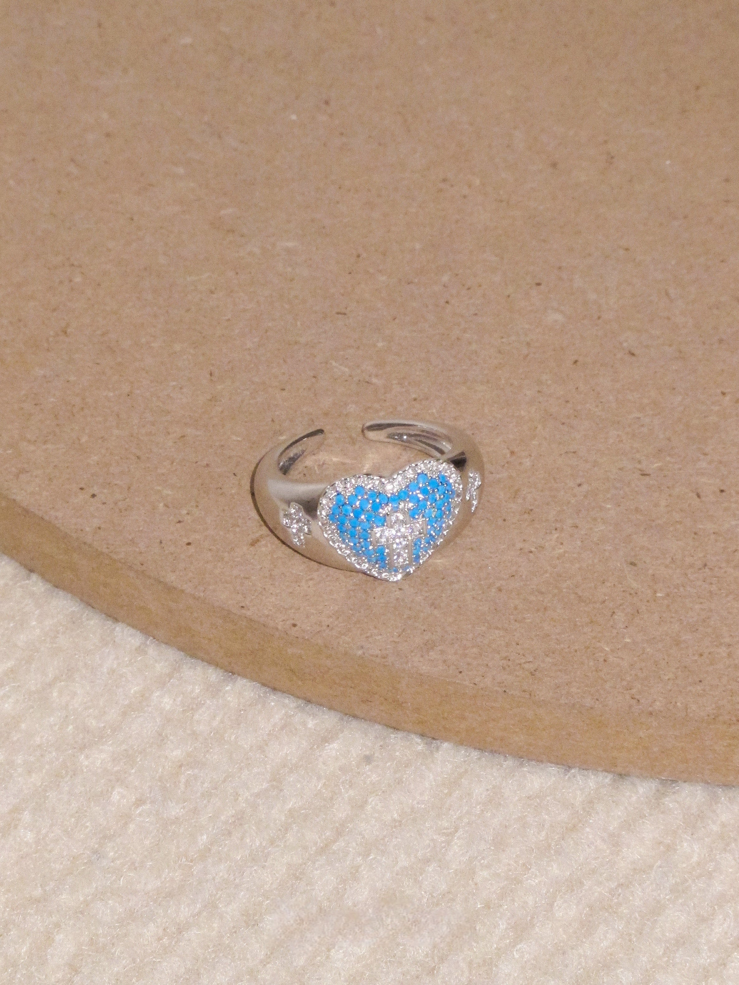 RecoPan Blue Eden Heart Ring