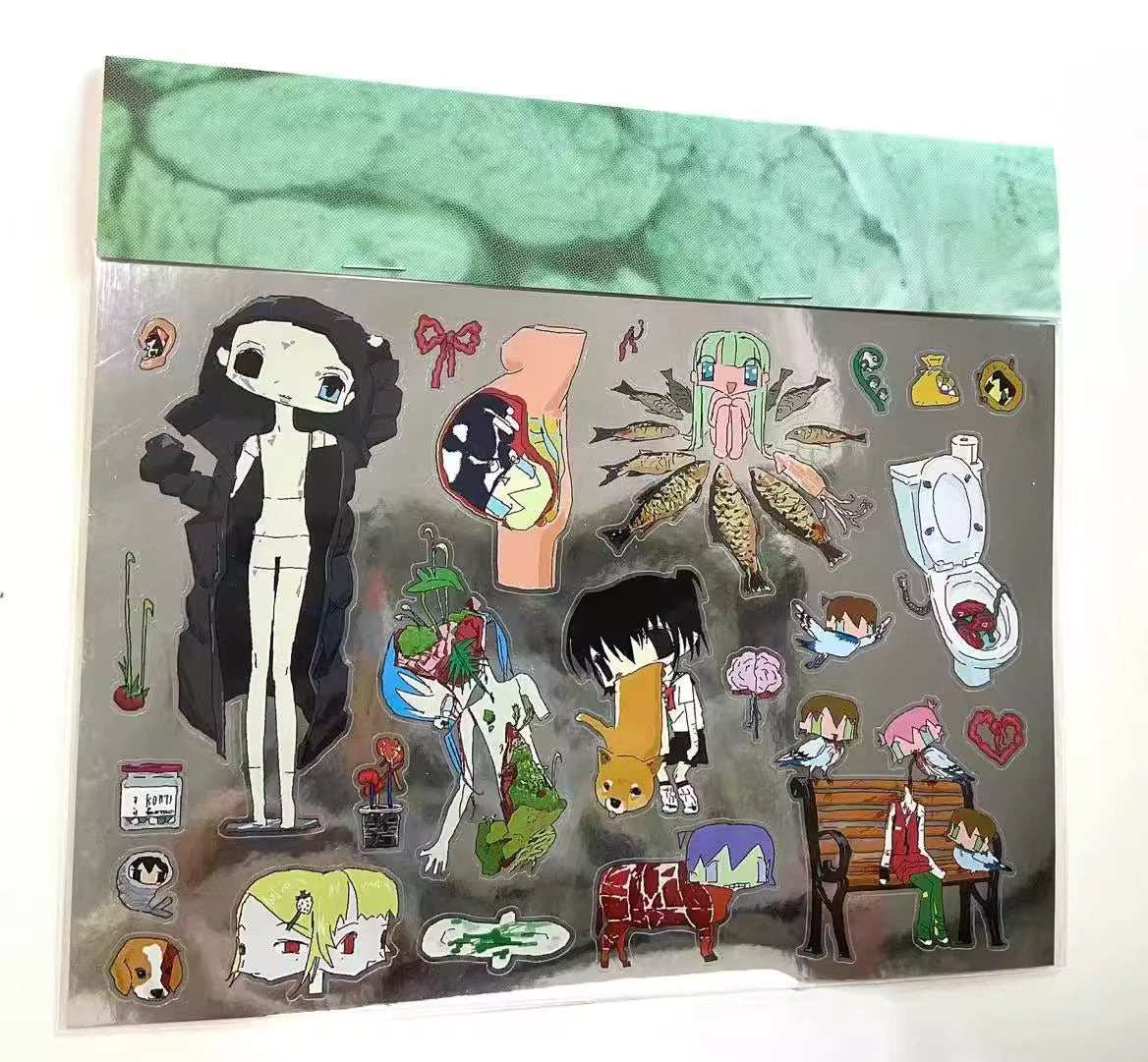 Pipoo Weirdcore Anatomy Stickers