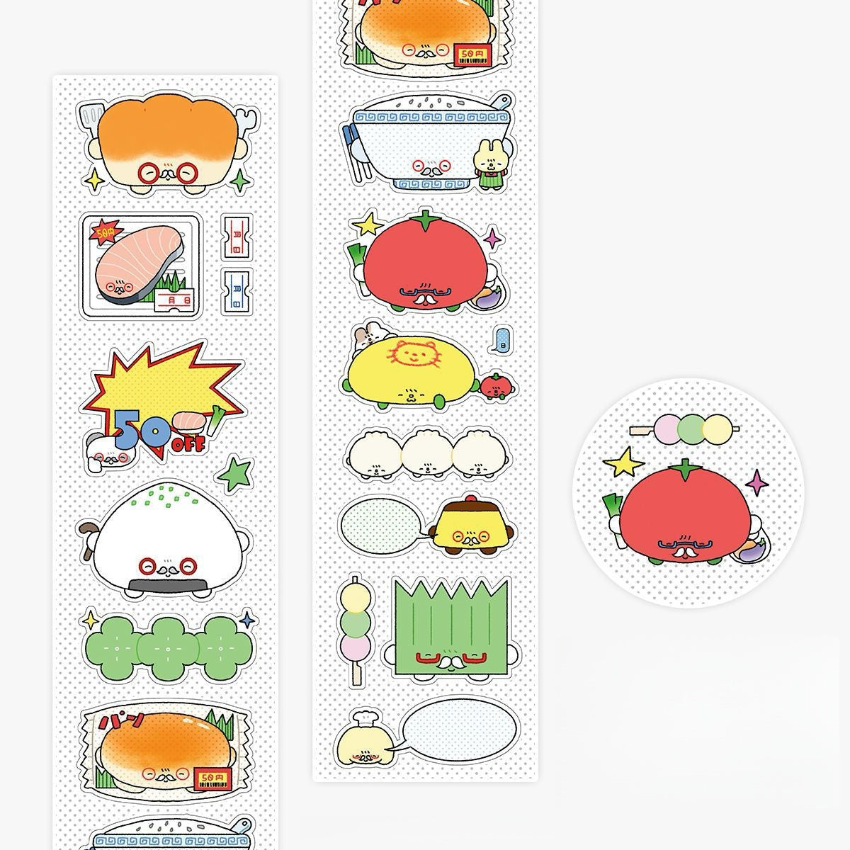 Waca Cute Writable Label Sticker Roll Series