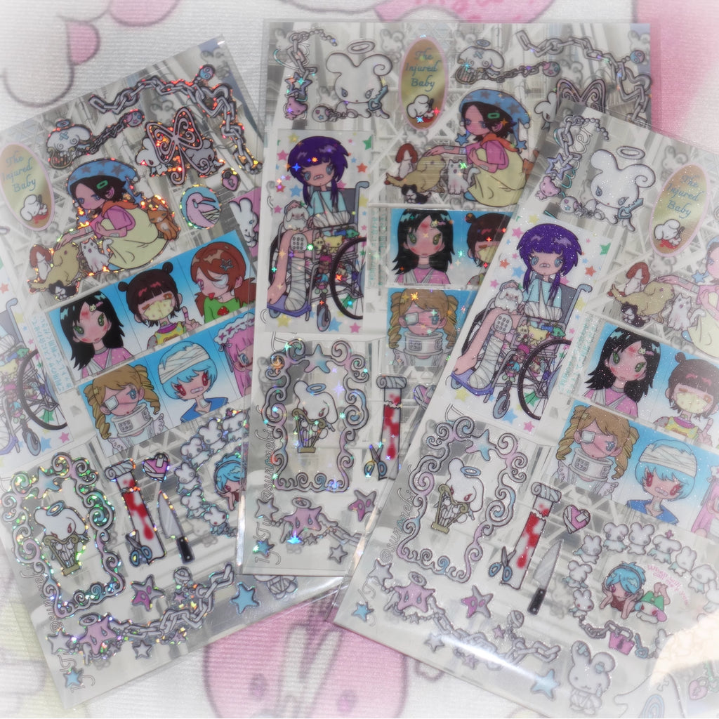 Sunonebird The Injured Baby Stickers