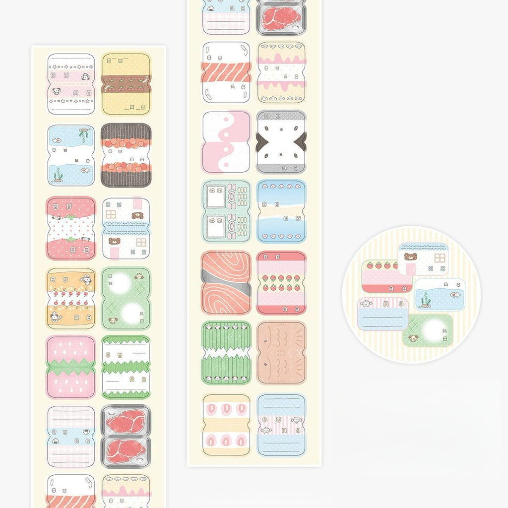 Waca Cute Writable Label Sticker Roll Series