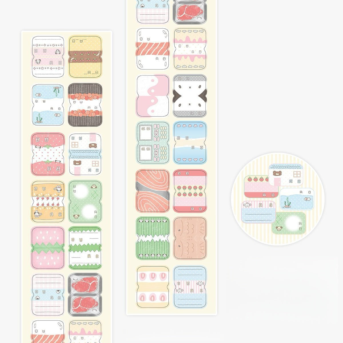 Waca Cute Writable Label Sticker Roll Series