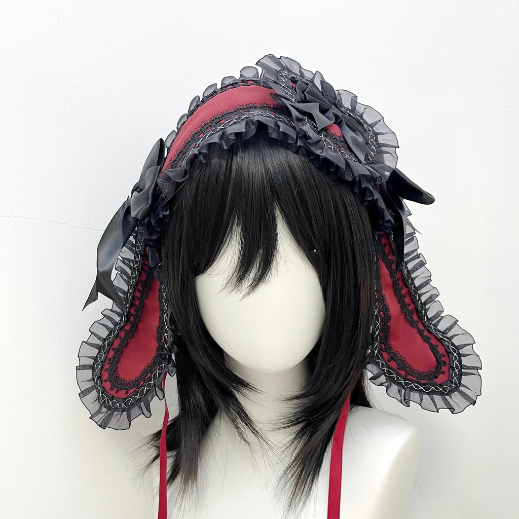 Gothic Bunny Ear Headband