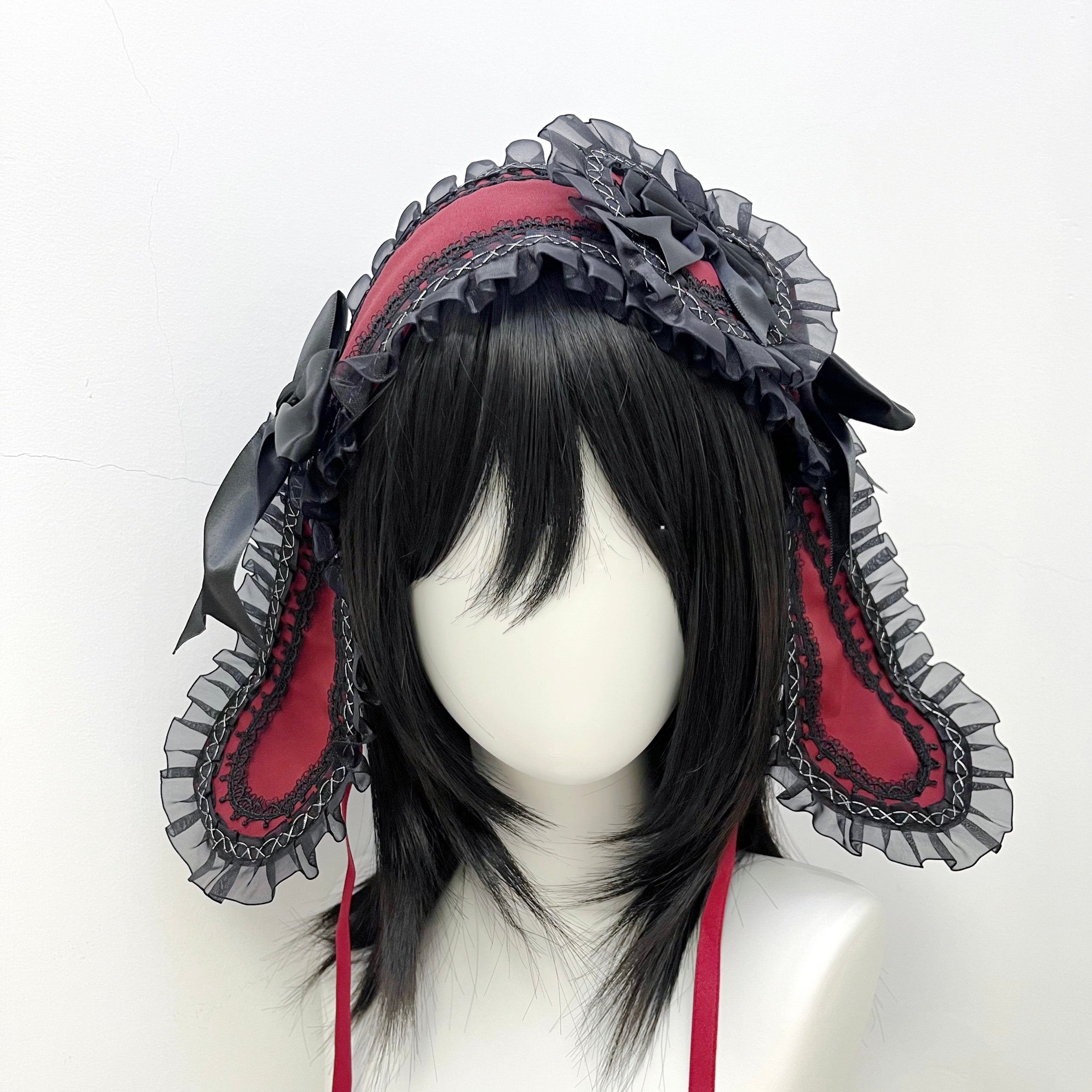 Gothic Bunny Ear Headband