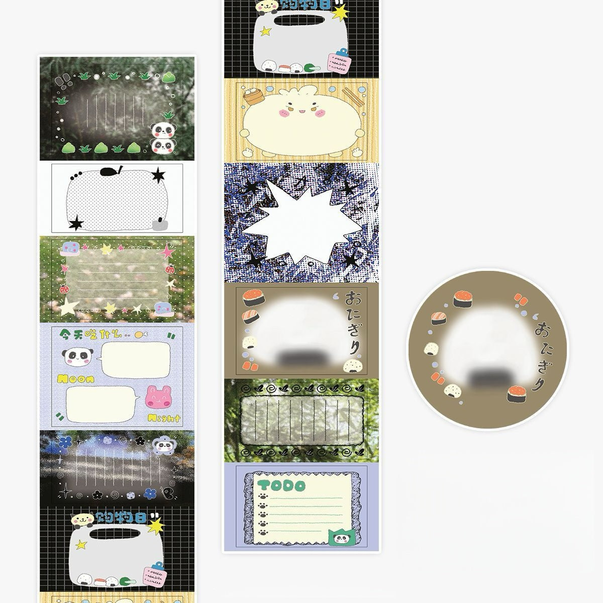 Waca Cute Writable Label Sticker Roll Series