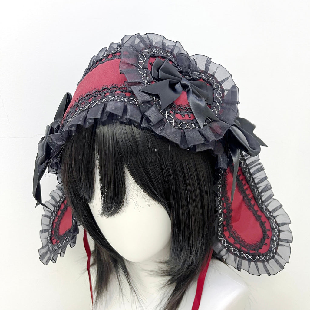 Gothic Bunny Ear Headband