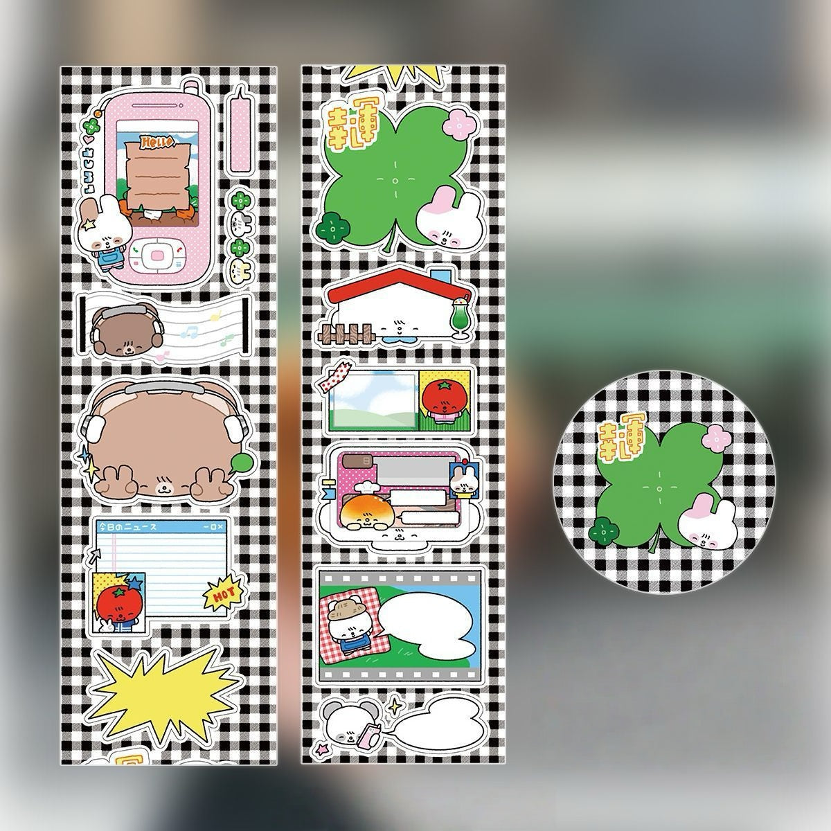 Waca Cute Writable Label Sticker Roll Series