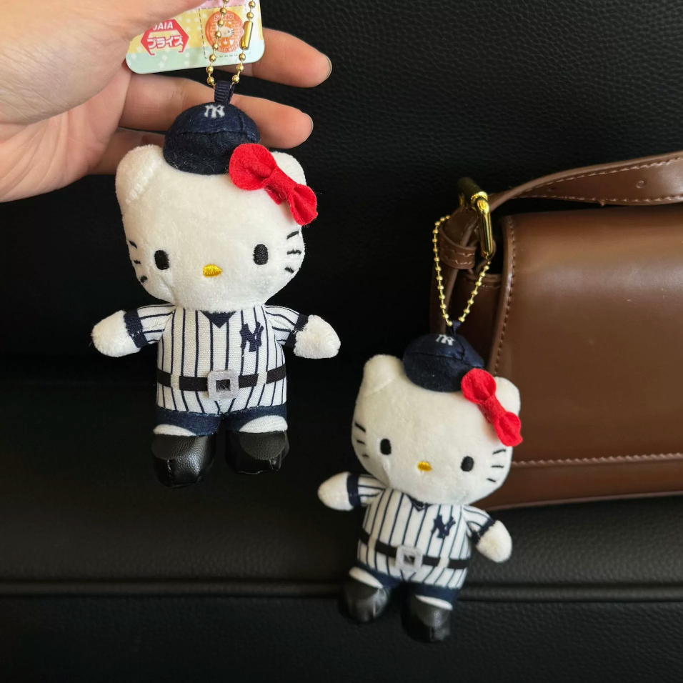 Baseball Kitty Plush Charm