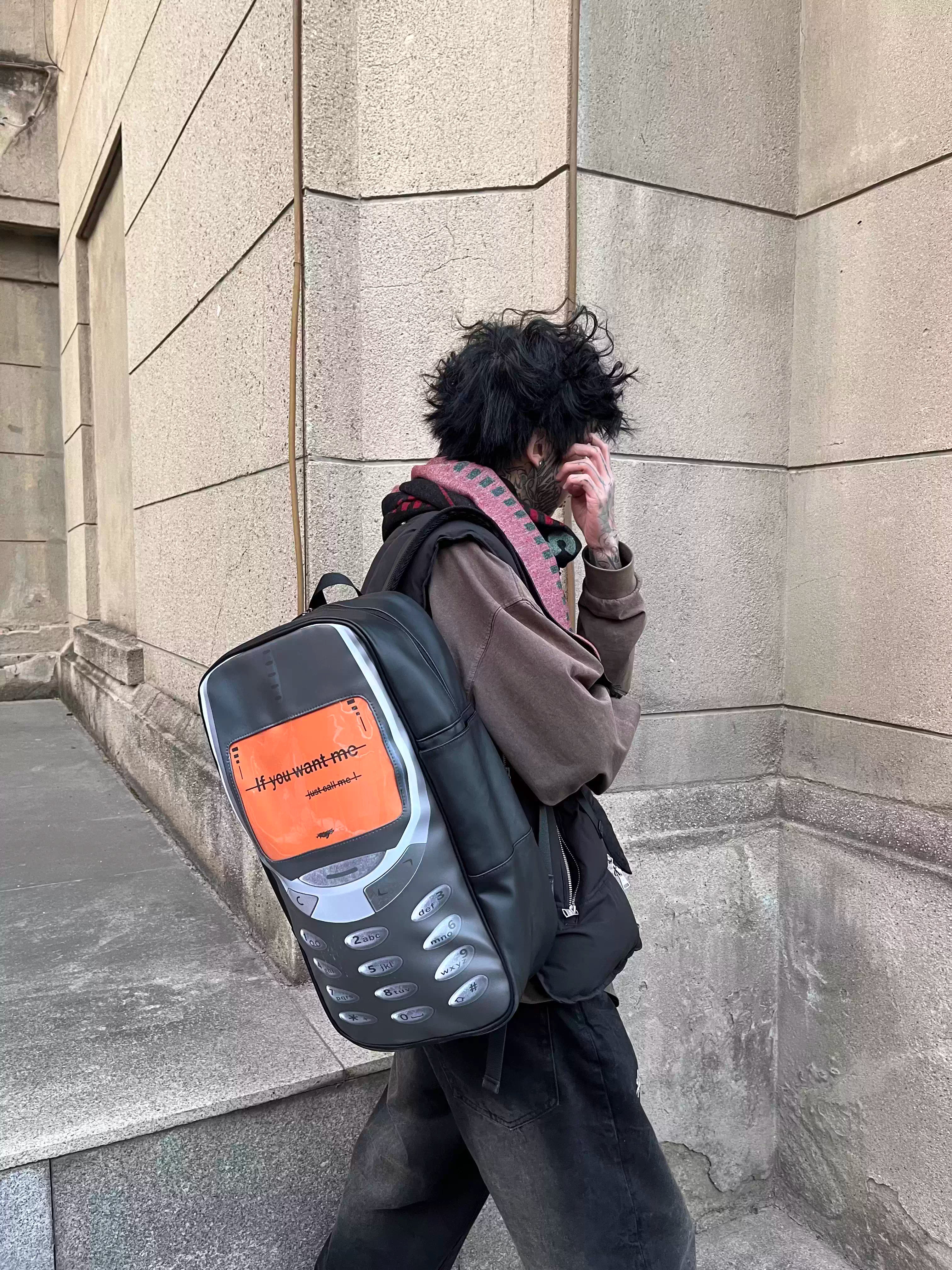 Online Dating Retro Nokia Phone Backpack