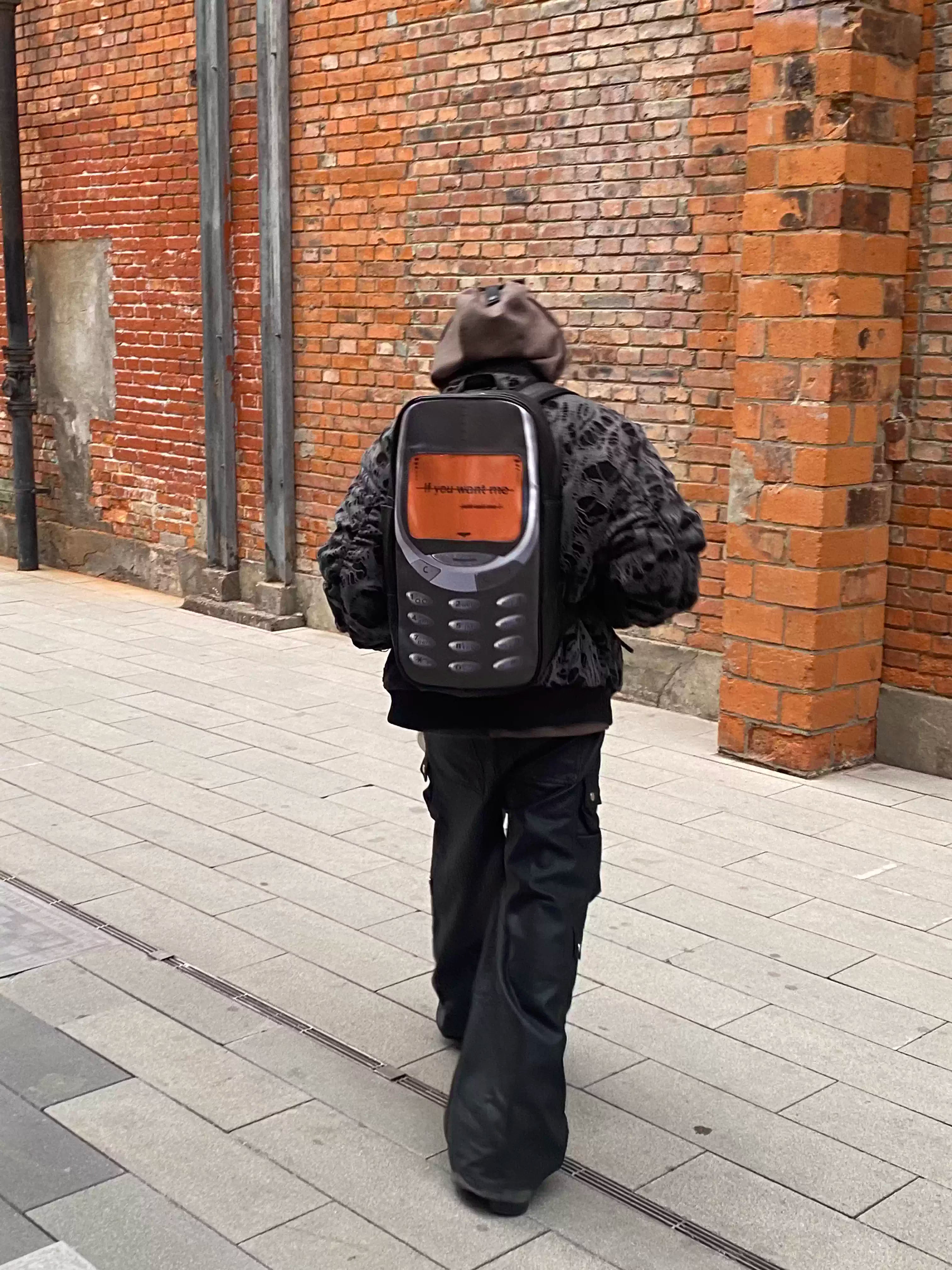Online Dating Retro Nokia Phone Backpack