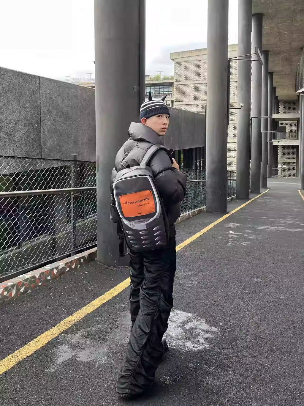 Online Dating Retro Nokia Phone Backpack
