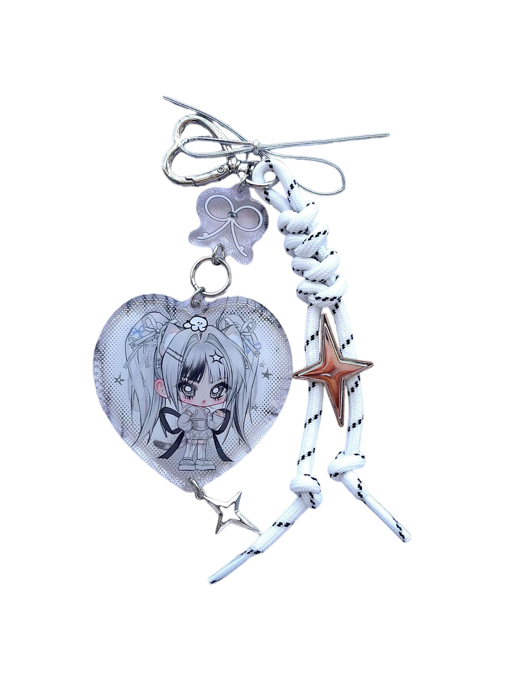 pickybone Bone-Spike Heart Keychain/Pendant