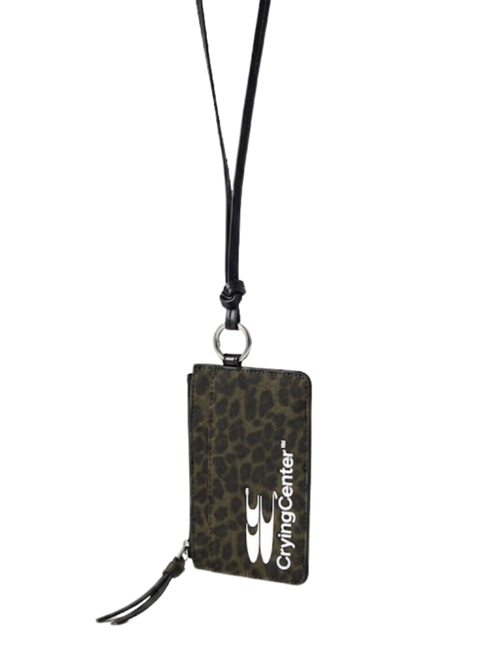 CryingCenter Leopard Lanyard Pouch