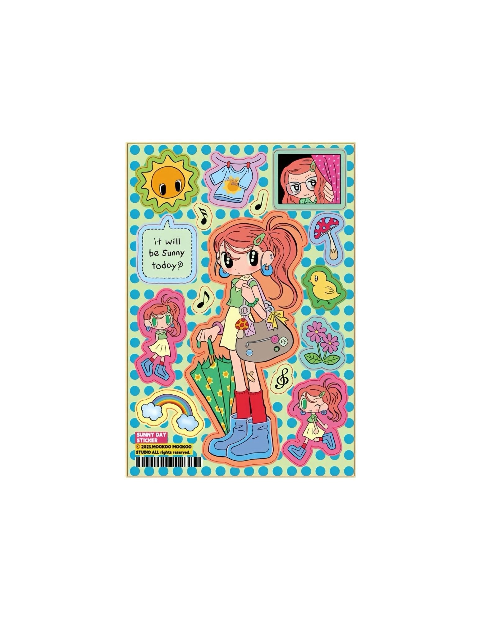mookoo Diary Girl Sticker
