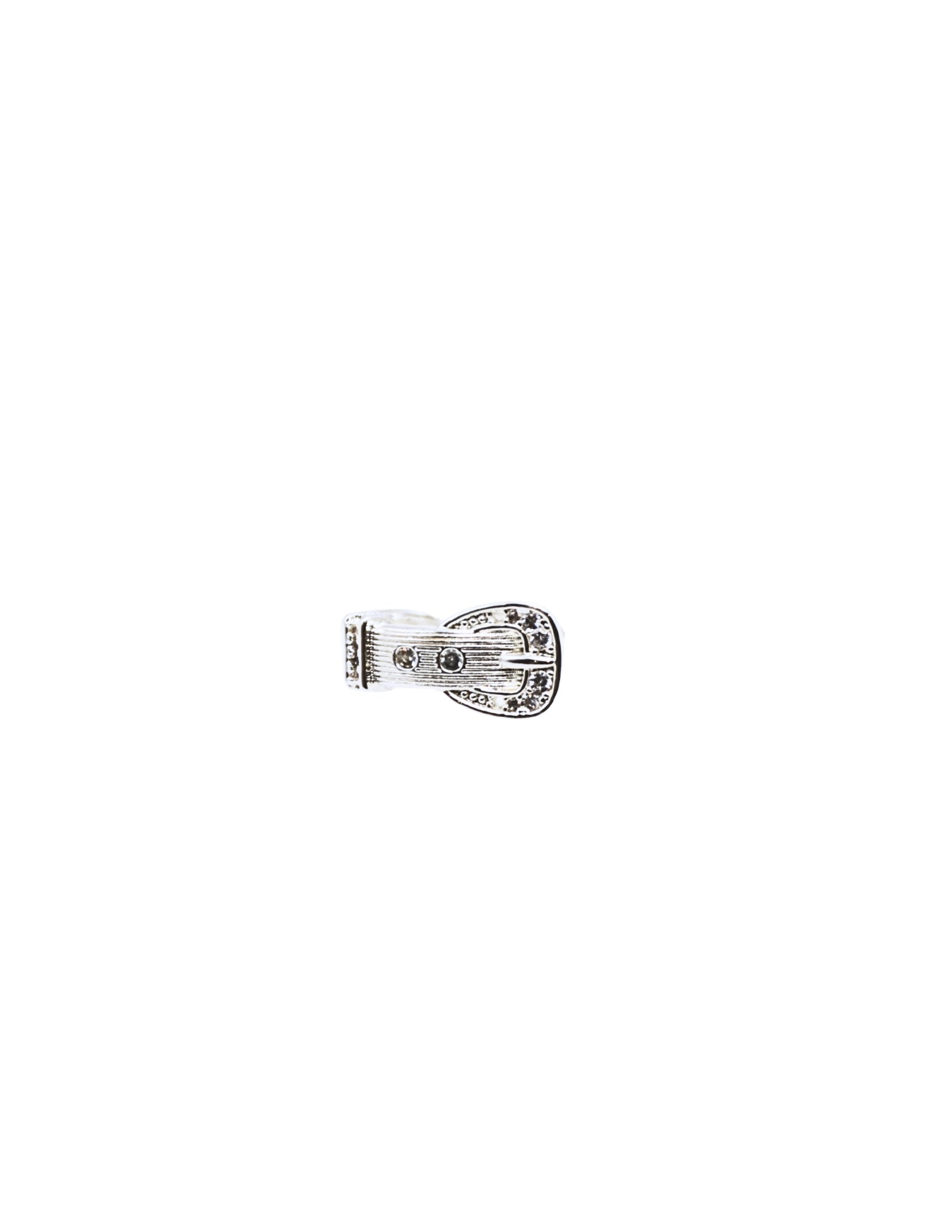 Sparkling Belt Buckle Ring