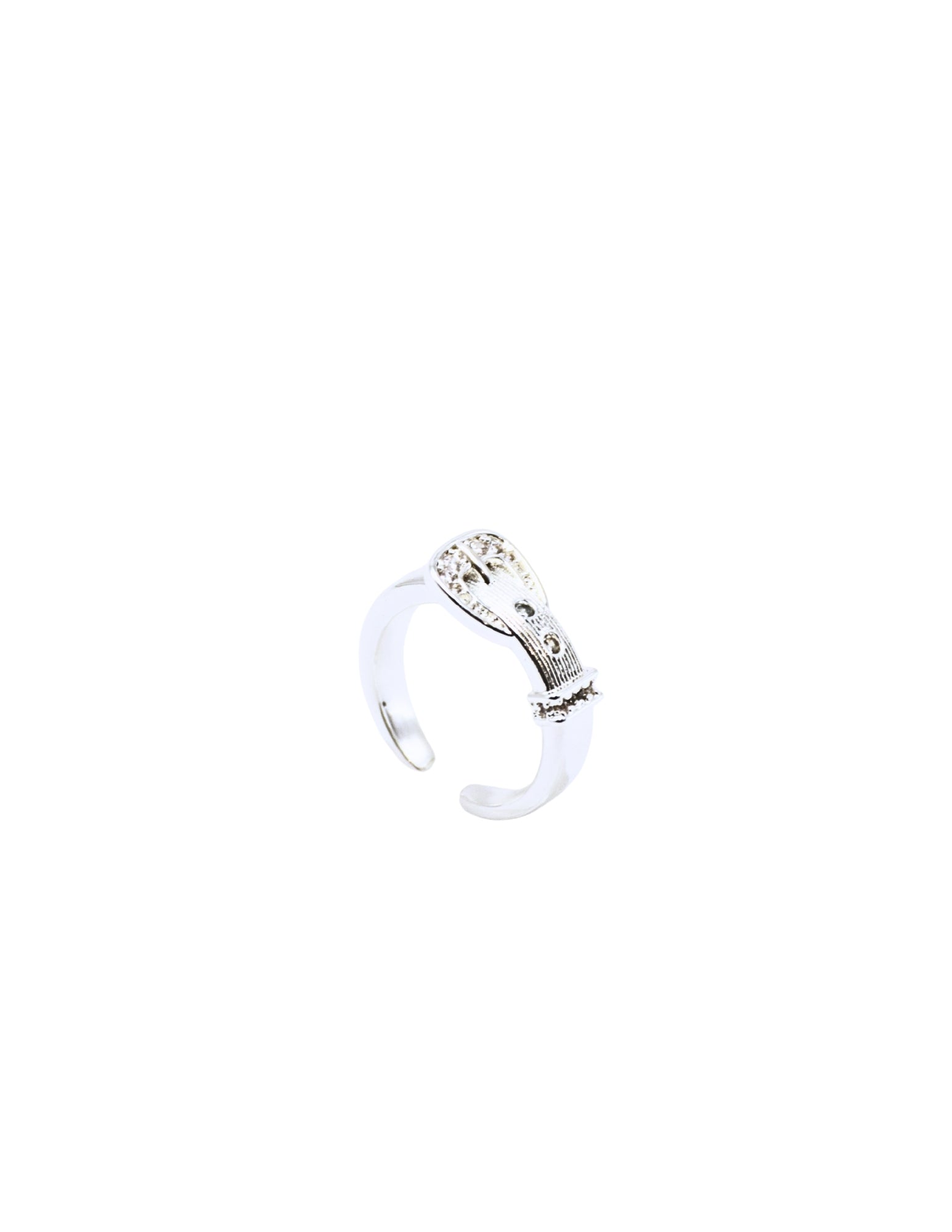 Sparkling Belt Buckle Ring