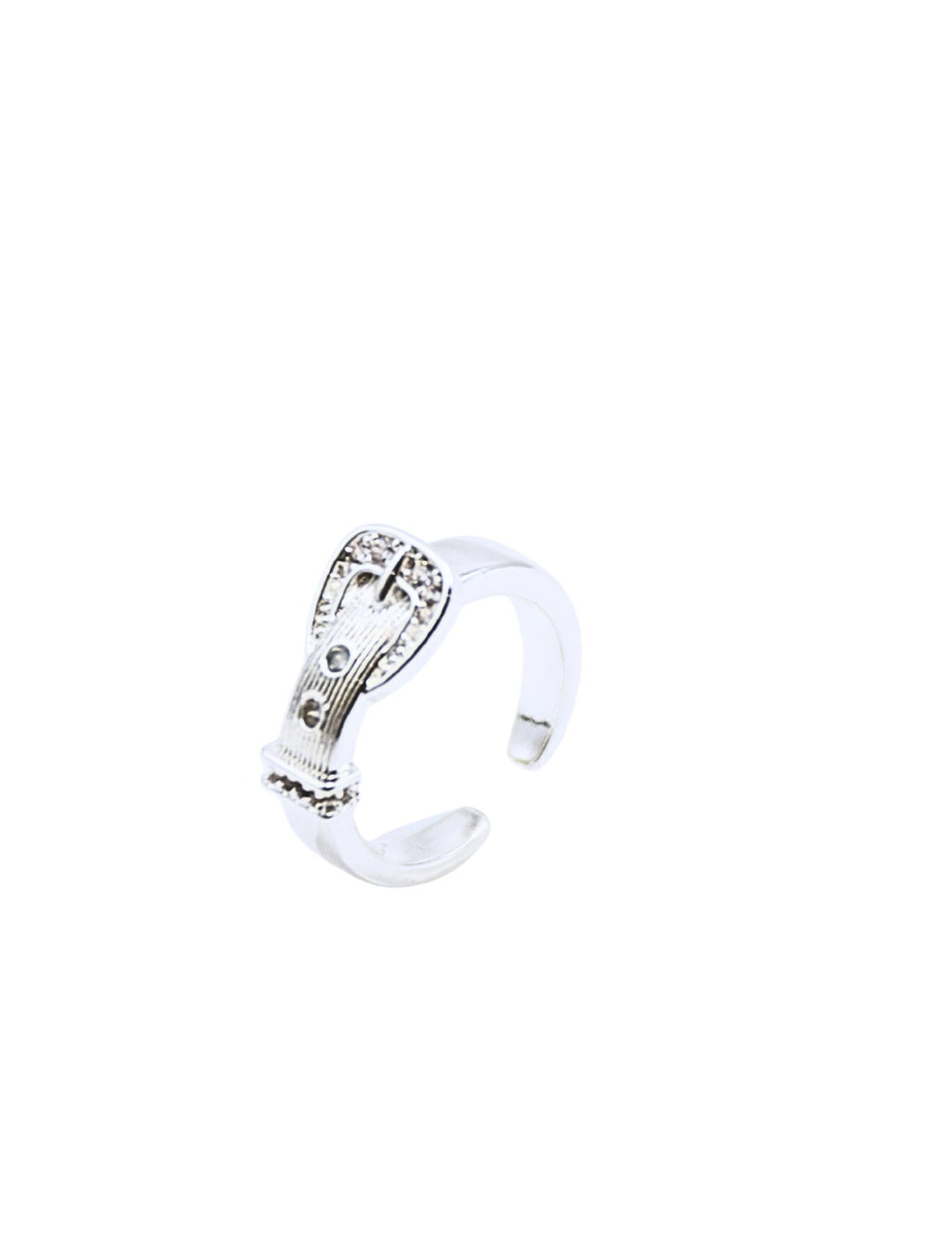 Sparkling Belt Buckle Ring