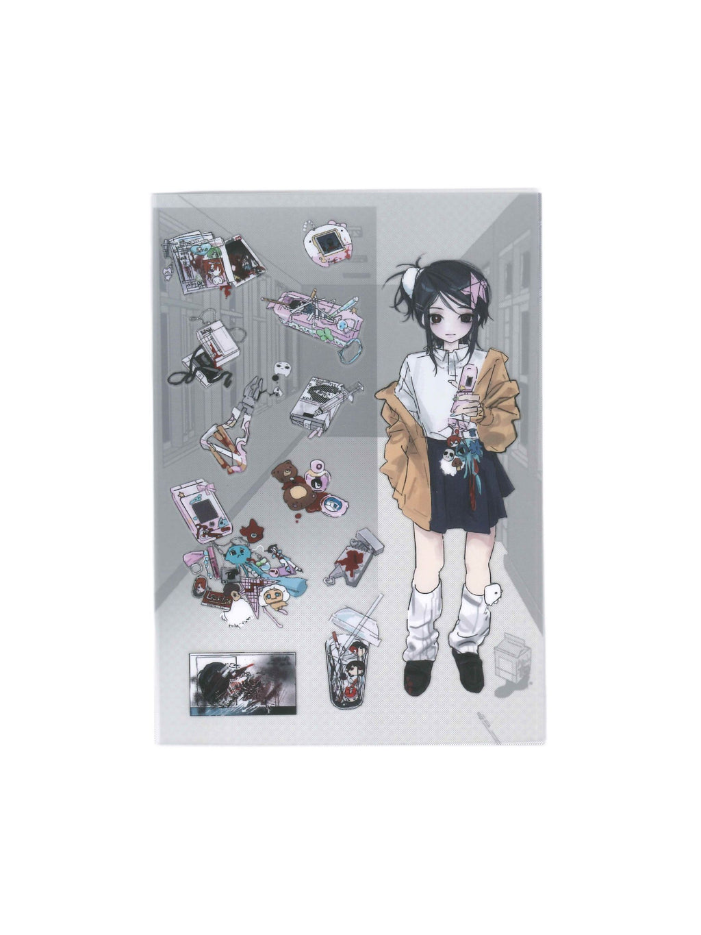 PipooxShukima Girl at Campus Sticker