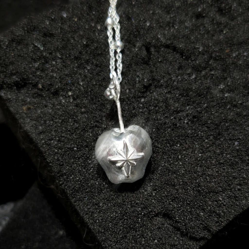 Star-Stamped Apple Necklace