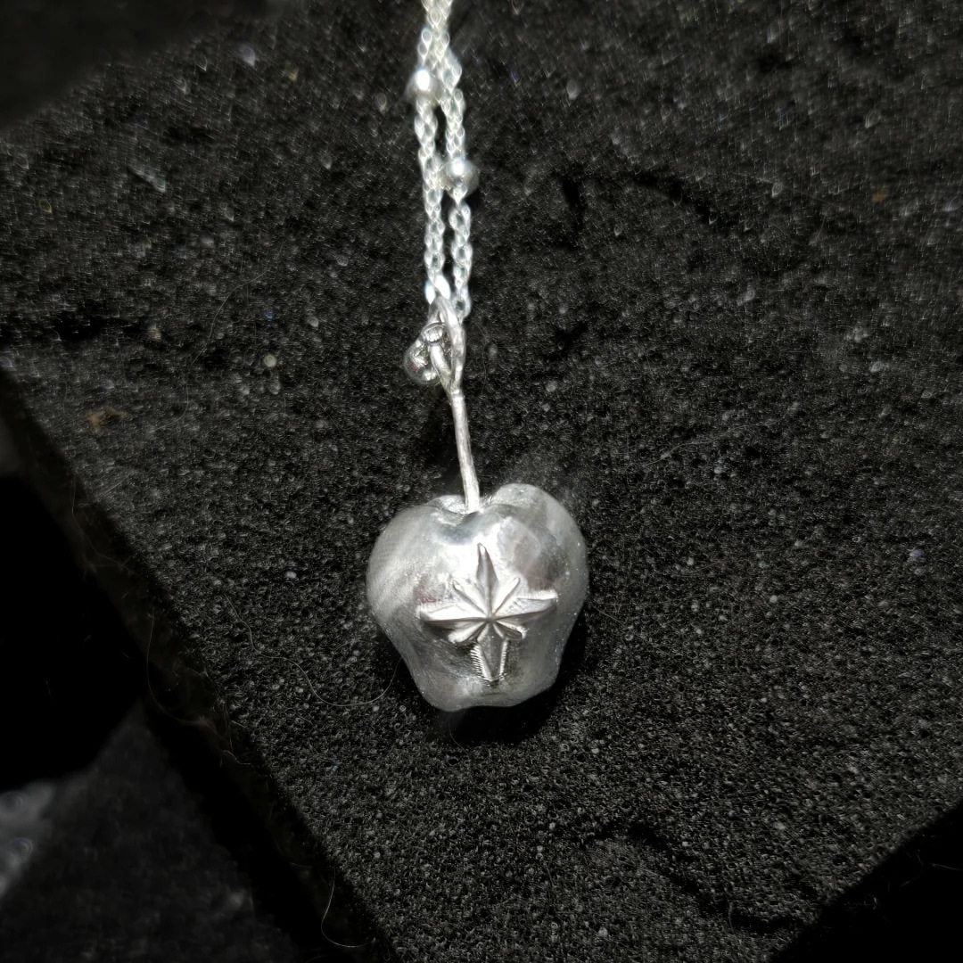Star-Stamped Apple Necklace