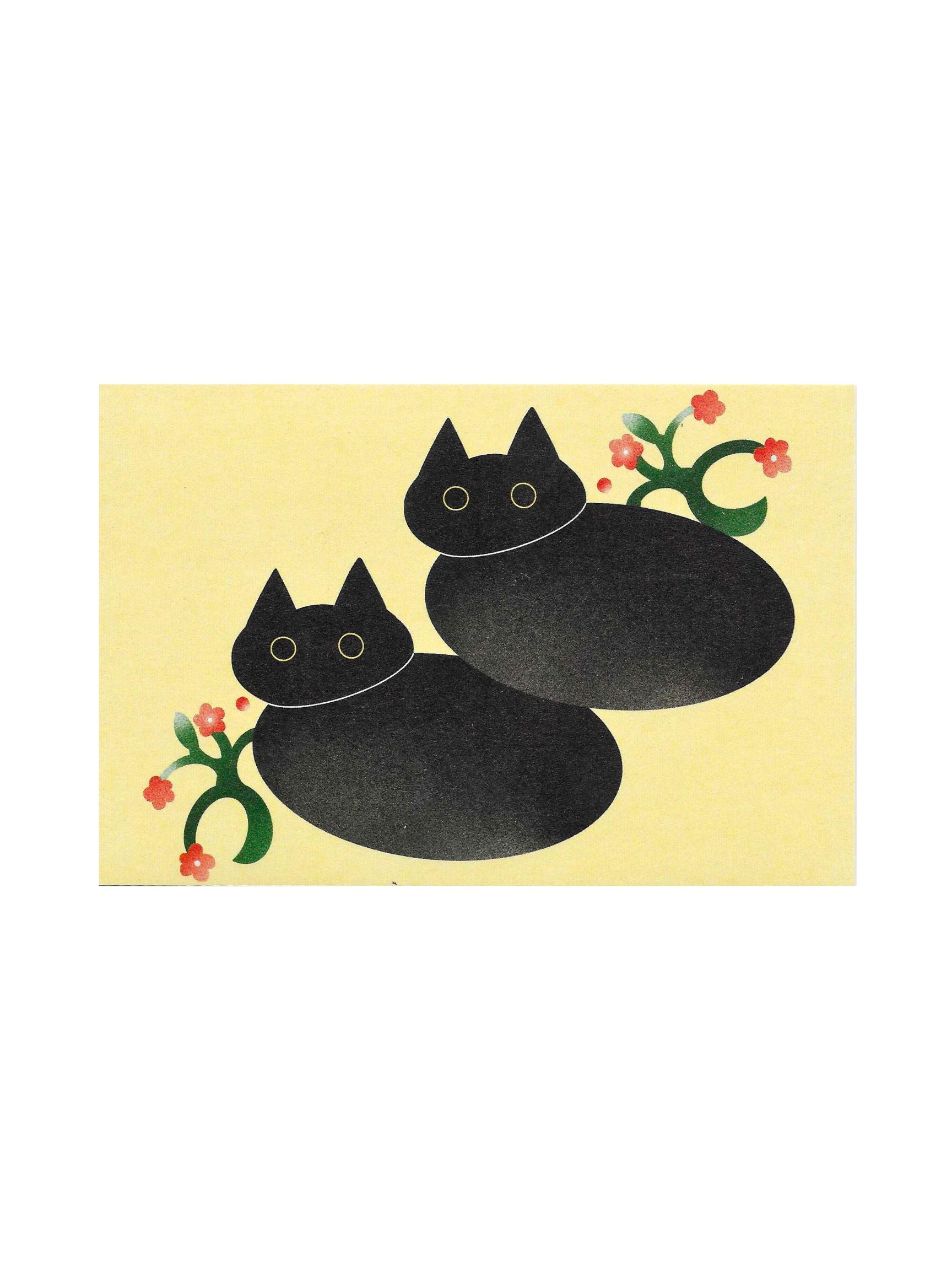 Xizi round cats postcard