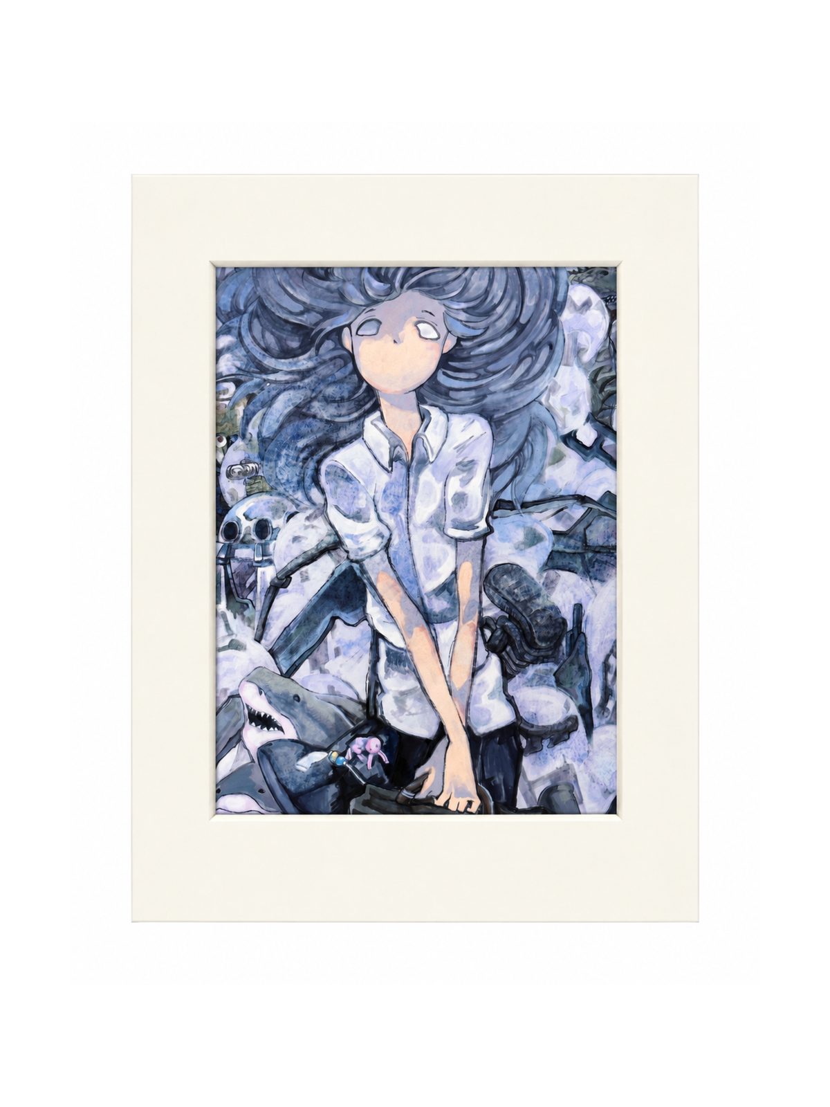 PiPOOxEcandwollag The World Ends Signed Giclee