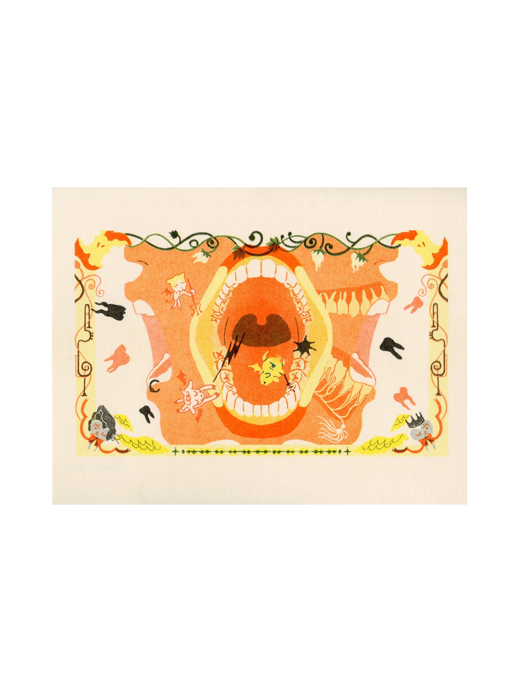 Pepeko Peek A Boo Riso Print