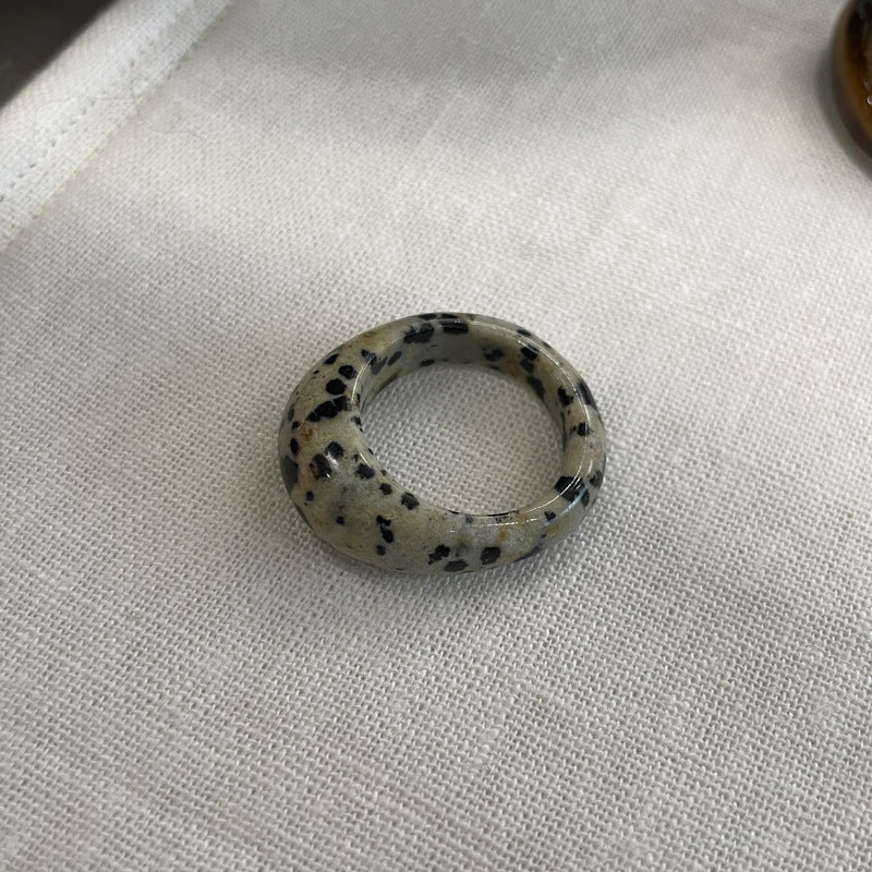 Speckled Stone Ring