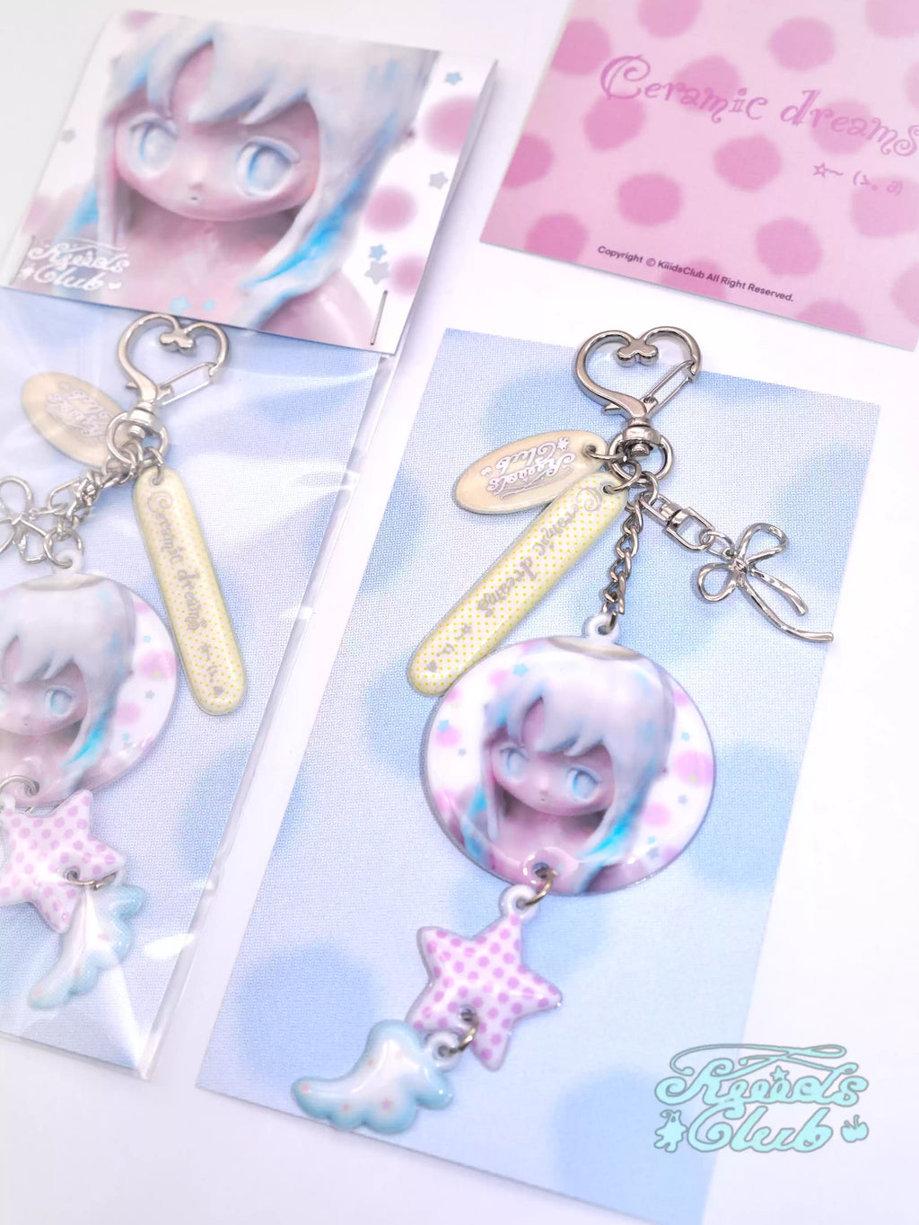 KiiidsClub Broken Angel Star Wings Keychain