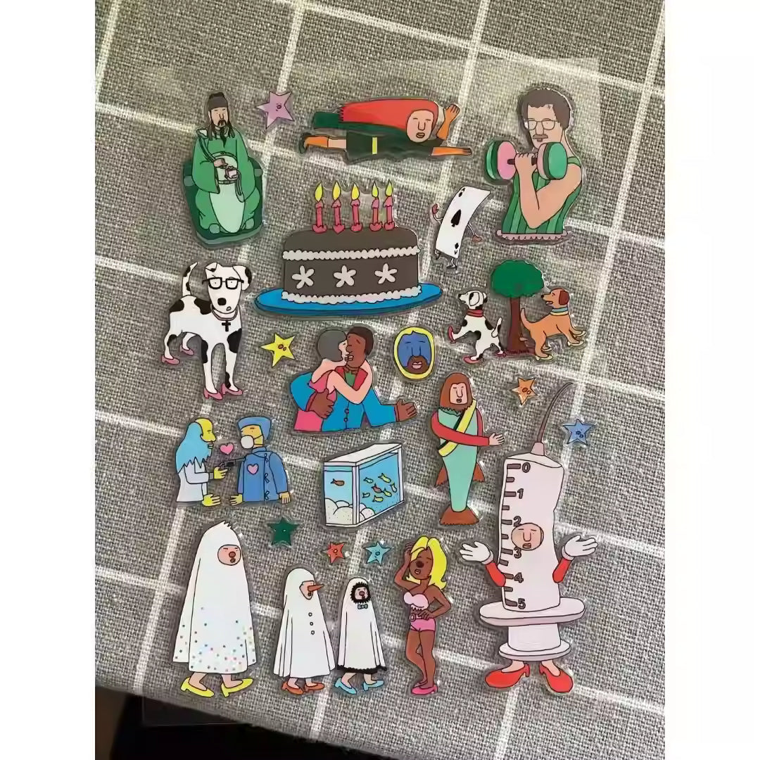 Quirky Illustration Jelly Stickers
