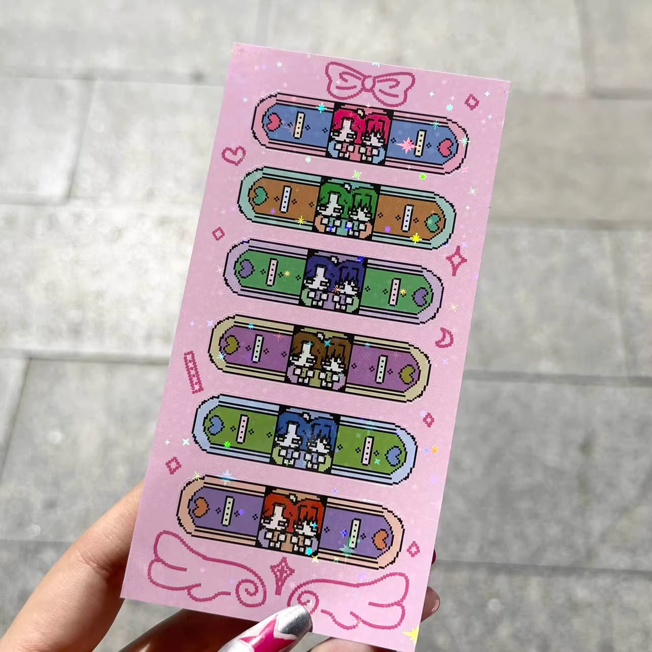 Pipoo Pixel Cure Couple Bandage Stickers