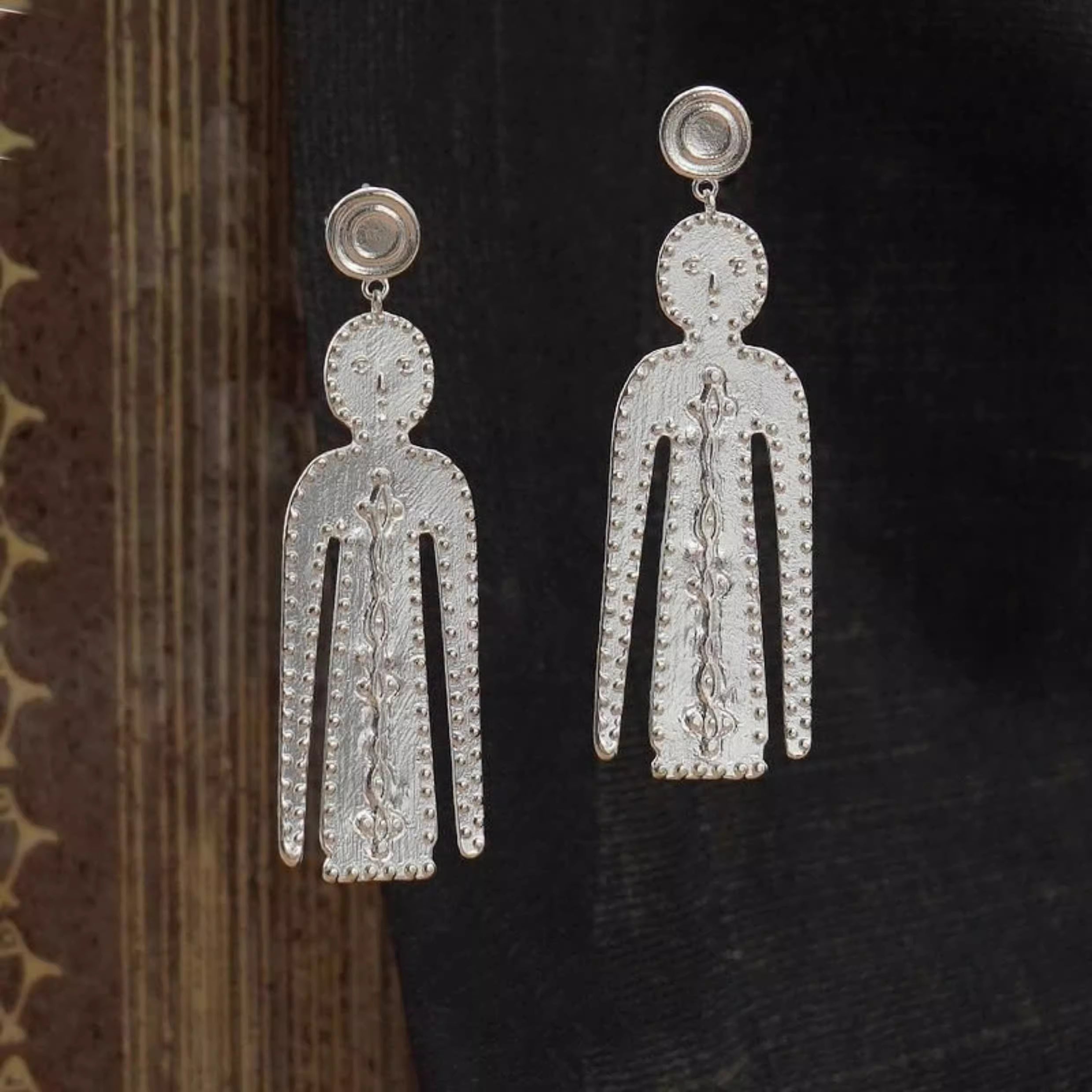 SALE E PEPE Calm Totem Drop Earrings