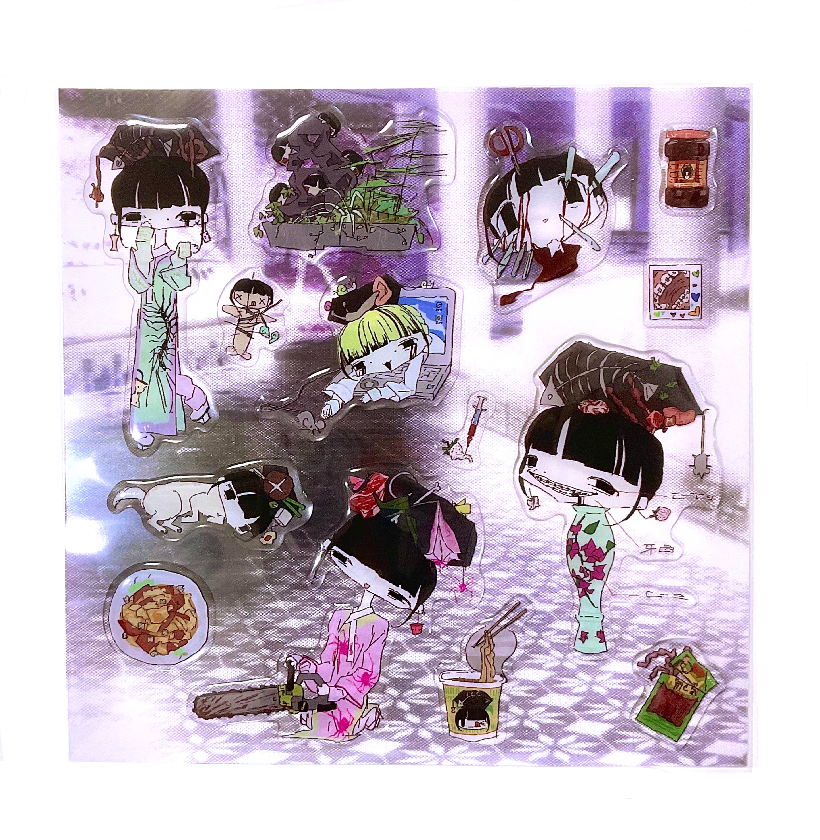 Pipoo Creepy Girls Stickers