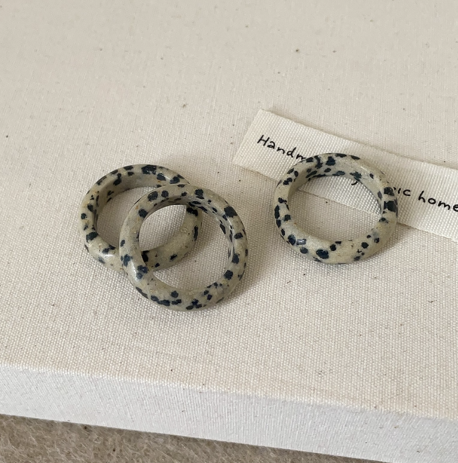 Speckled Stone Ring
