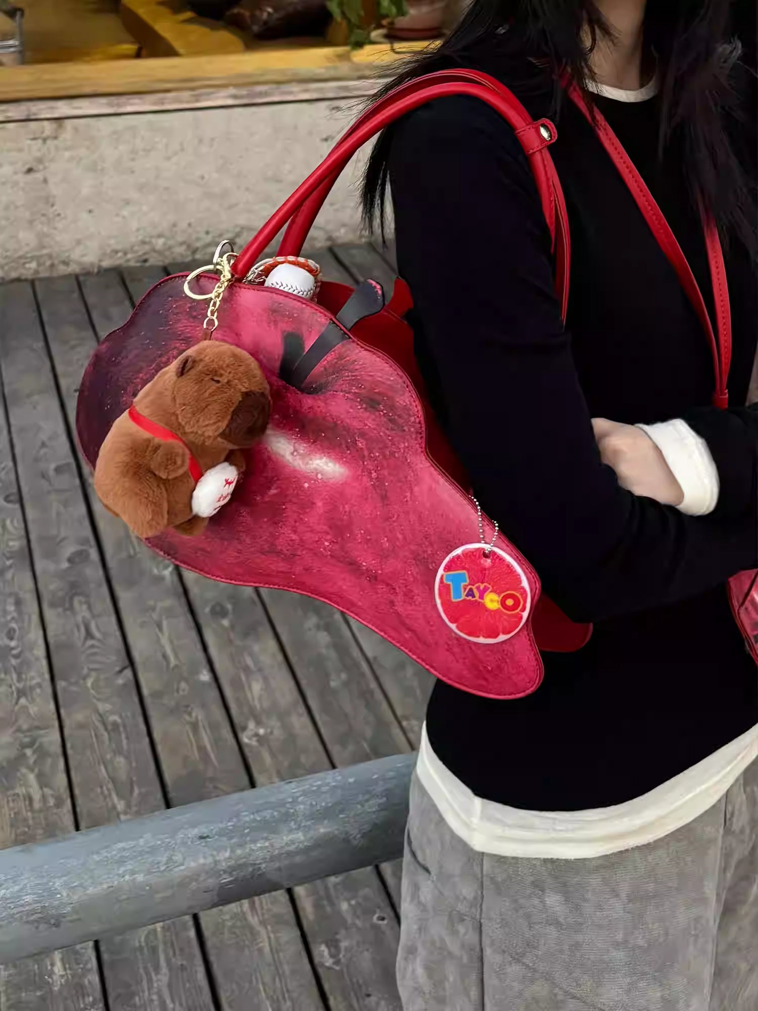 TAYCO  Crimson Apple Bag