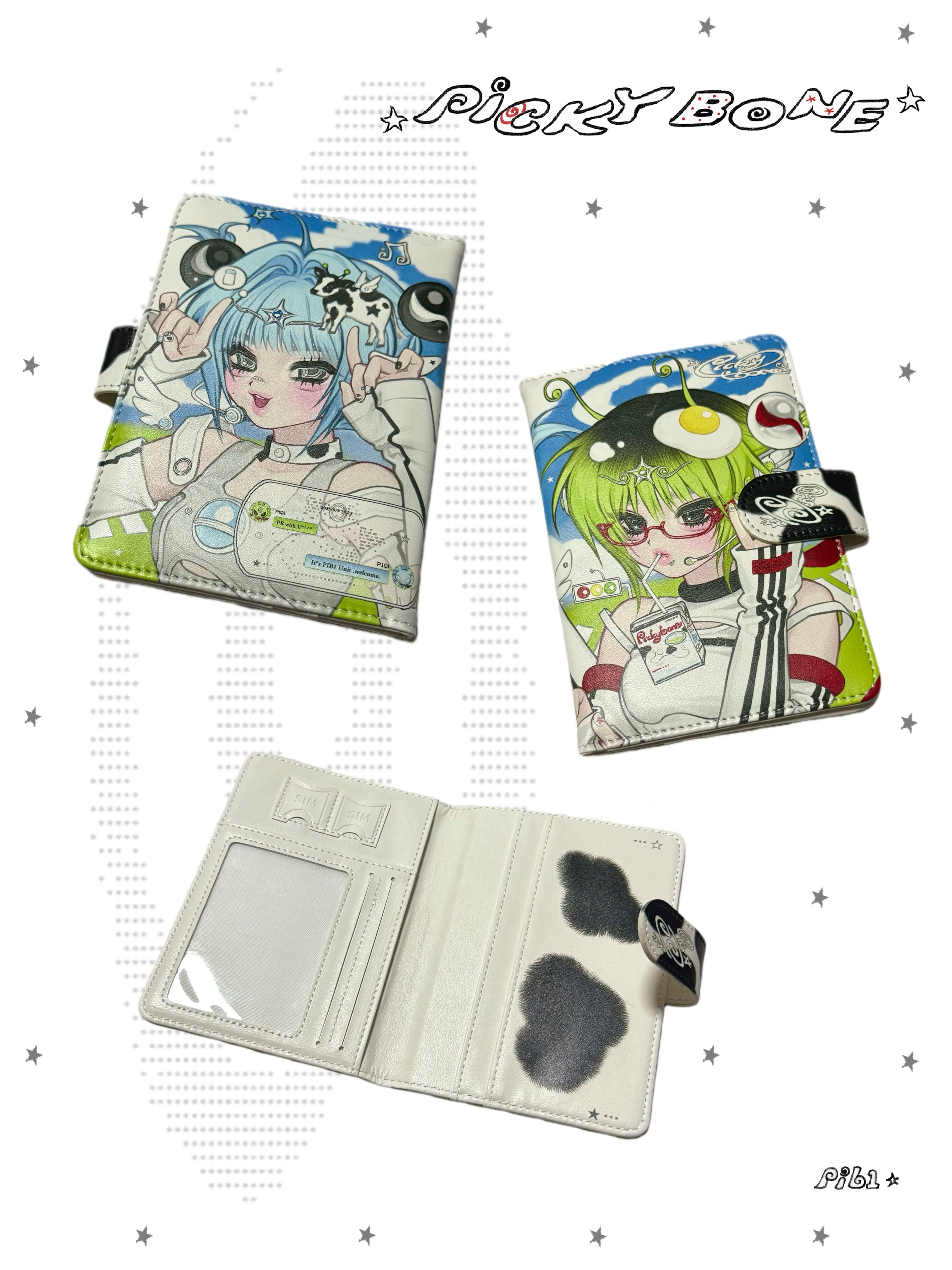 pickybone Supernova Round Passport Holder