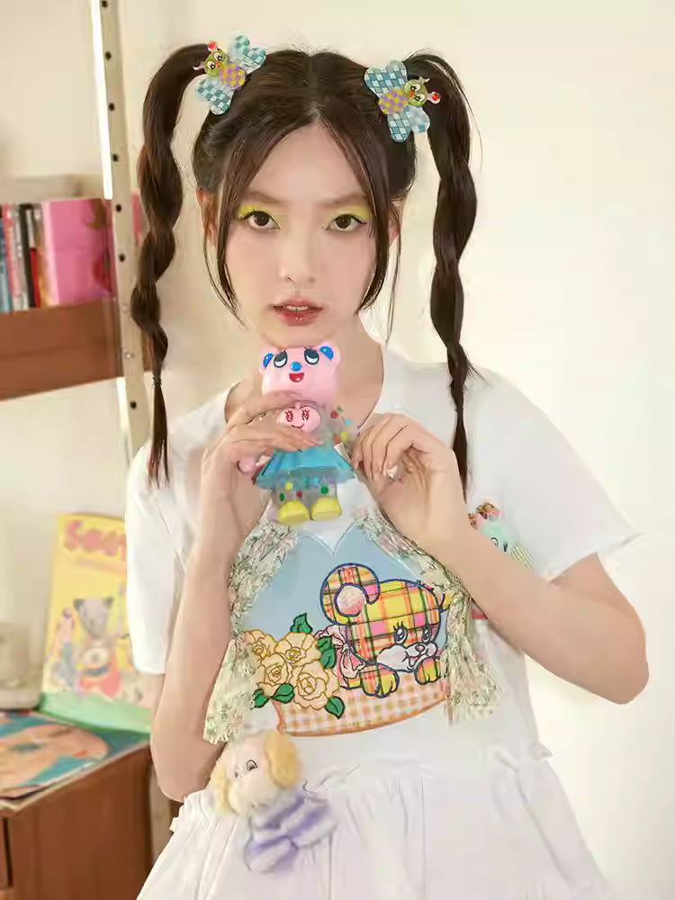 tntntutu Two tone bee hair clip